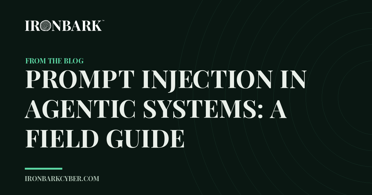 Prompt injection in agentic systems: a field guide